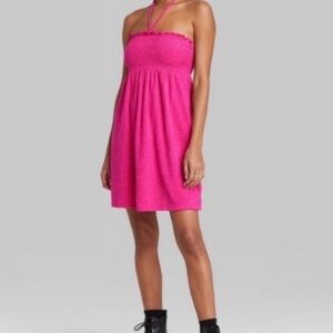 wild fable Hot Pink Strapless Convertible Dress/Swim Coverup